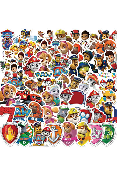 Choice 50pcs set 50pcs balloon Stickers Paw Patrol Kids Cartoon Computer Water Cup Guitar Luggage Without L