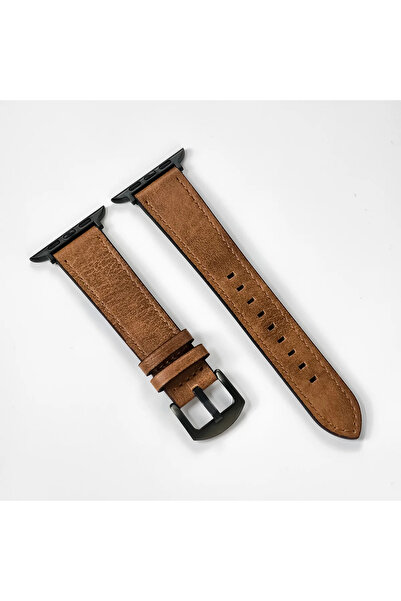 Choice حزام ساعة من جلد العجل YBrB مقاس 42 مم و44 مم و45 مم و49 مم لساعة Appl...