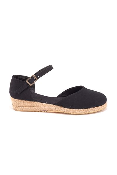 Star Tombis Real Handmade Straw 3cm Heeled Banded Casual Women's Espadrille Handmade