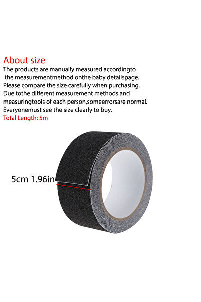 Choice شريط لاصق مانع للانزلاق شديد التحمل مقاس 5 سم × 5 متر، شريط لاصق مقاوم...