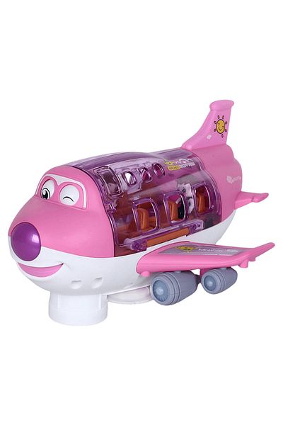 Choice Pink Electric Kid Transformation Aircraft Toys Car Deformation Plane Model Music Simulation Boy Chil