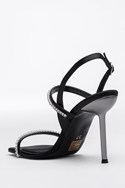 Tasarım PARTY STAR elmas taşlı topuklu ayakkabı topuklu sandalet