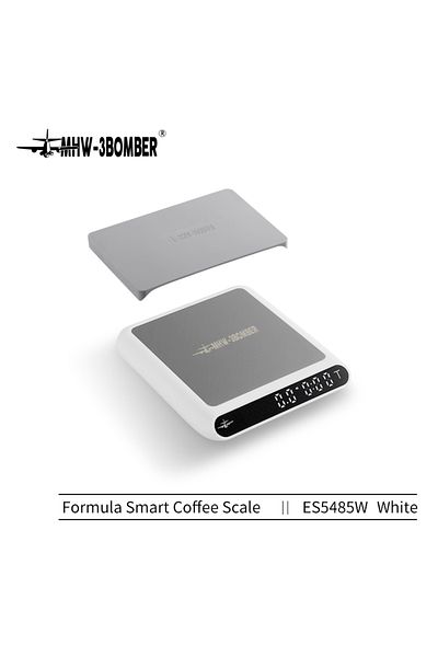 Choice 2Kg White Scale MHW-3BOMBER Smart Drip Espresso Coffee Scale with Auto Timer USB Charging Kitchen El