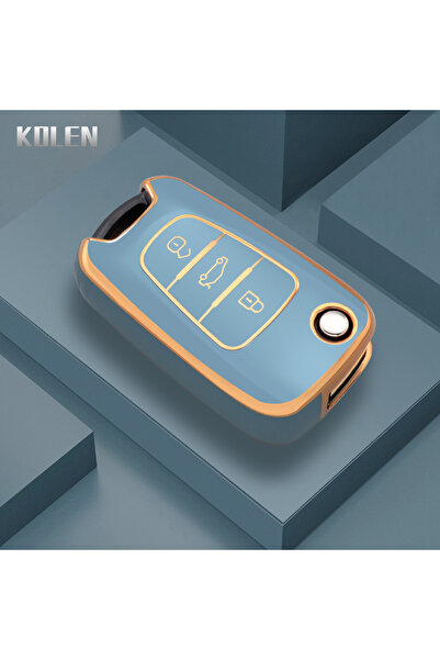 choice2 Gray Fashion TPU Car Folding Key Case Cover Fob For Hyundai I20 I30 E...