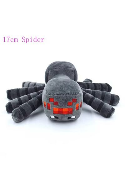 Choice 16cm 16cm Gray MC Spider Plush Stuffed Toys Game MC Spider Plush Soft Animals Toy Doll for Children