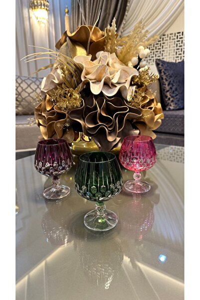 Bohemia Renkli Kahve Yanı Su Bardağı