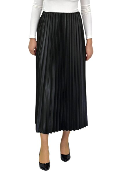 BAGLAN تنورة نسائية مطاطية بطيات BGL-ST04244