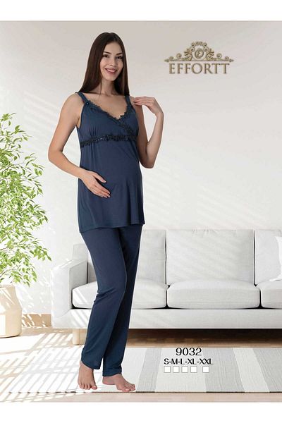 Effortt Maison Mila Adjustable Maternity Pajama Set with Straps