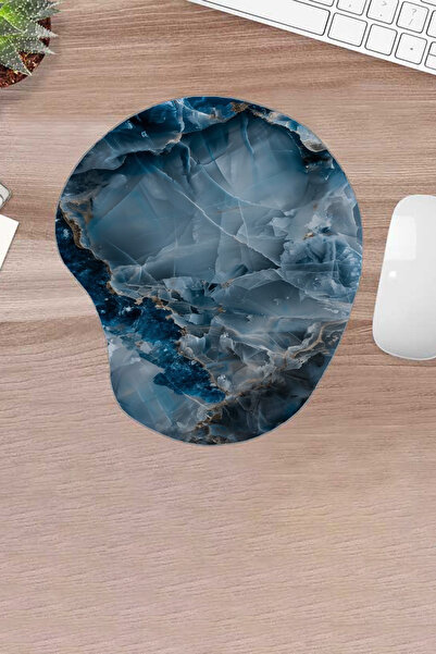 KARMAT Damla, cu suport pentru încheietura mâinii, cu model de marmură, mouse...