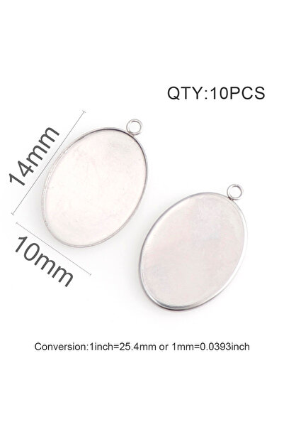 Choice ١٠ قطع من الفولاذ المقاوم للصدأ، مقاس داخلي ١٠×١٤ مم، مقاسات داخلية ١٠...