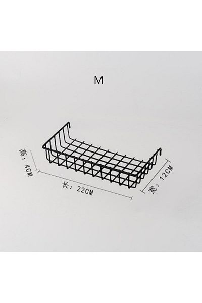 Choice M Black Ins Home Wall Decoration Iron Grid Decor Diy Hanging Rack Wall Display Art Storage Box Baske