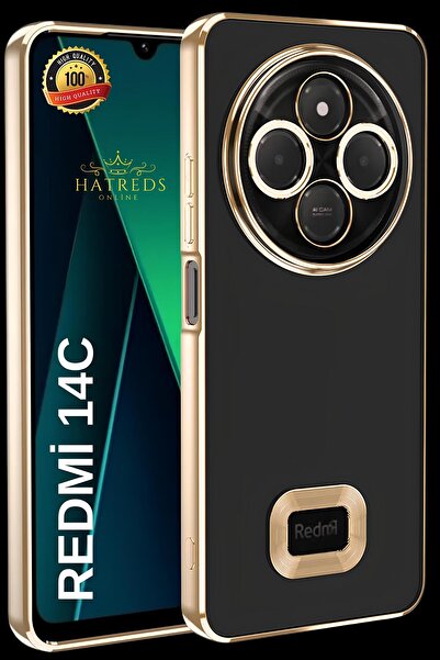 Hatreds Xiaomi Redmi 14C 4G Uyumlu Kılıf Kamera Korumalı Logo Gösteren Renkli...
