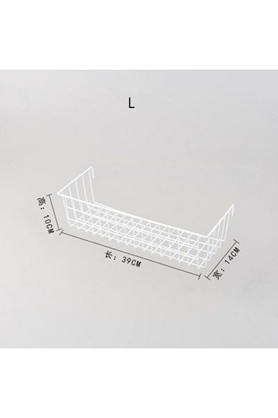 Choice L White Ins Home Wall Decoration Iron Grid Decor Diy Hanging Rack Wall Display Art Storage Box Baske