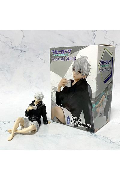 Choice with box 01 BLUE LOCK Nagi Seishiro Sitting Version Figure Model Toys 8.5cm