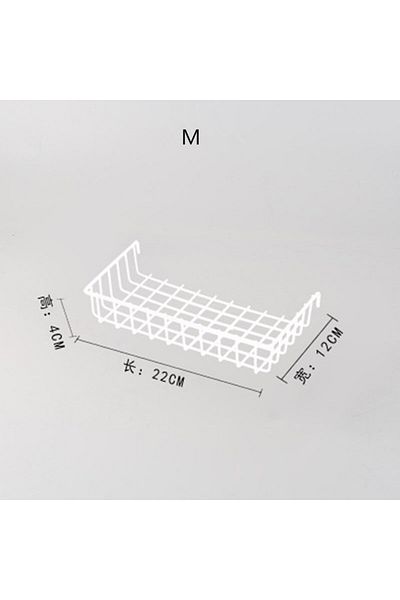 Choice M White Ins Home Wall Decoration Iron Grid Decor Diy Hanging Rack Wall Display Art Storage Box Baske