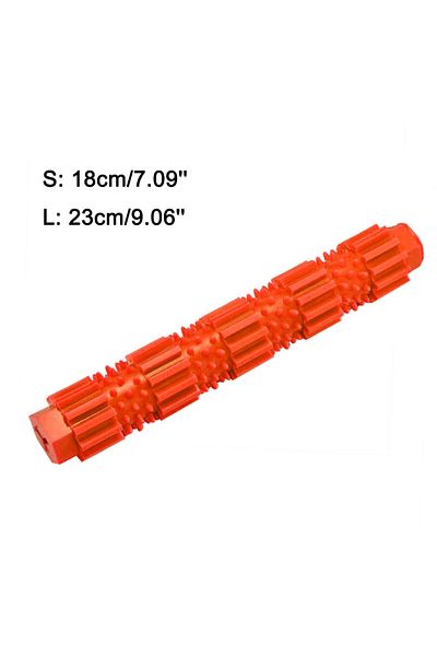 Choice 18cm Red Dog Toys Pet Teeth Cleaning Toy For Small Medium Dogs Aggressive Chewers Food Treat Dispens