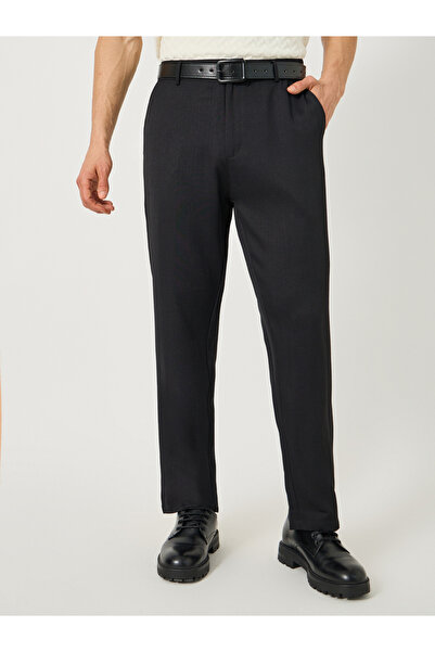 Styli بنطال مريح بقصة متوسطة الارتفاع