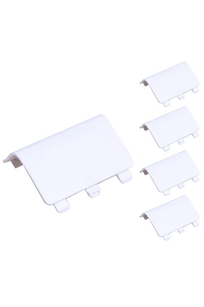 ALLOYSEED White 5 Pcs Battery Cover Door Lid Shell Replacement For Xbox One Wireless Controller Black White Dr