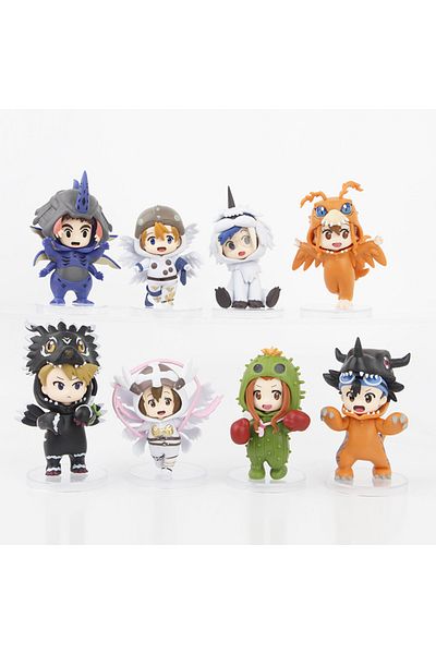 Choice No Box 02 8pcs/set  Digital Monster Digimon Characters Taichi Matt Ishida Sora Cosplay Agumon Gabumo