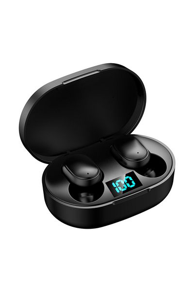 XMSJ Black Tws Wireless Headphones Bluetooth Earphone Control Sport Headset Waterproof Microphone Music E