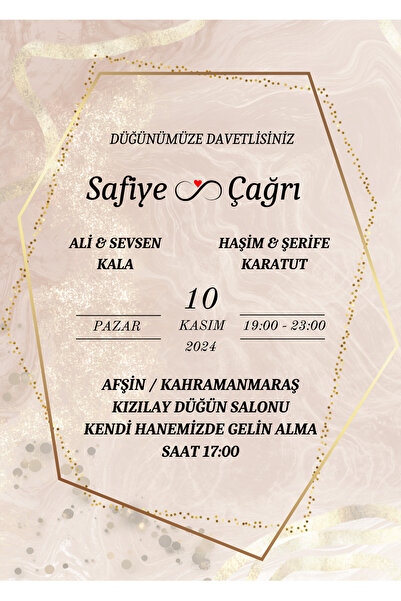 izmirdenet Davetiye, Düğün Davetiyesi, Nikah Davetiyesi, Nişan Davetiyesi (50...