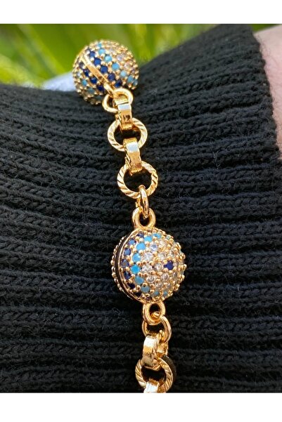 zeynep Z&D Accessory 14k Xuping Gold Nazar Boncuklu Vip Seri Trend Bileklik