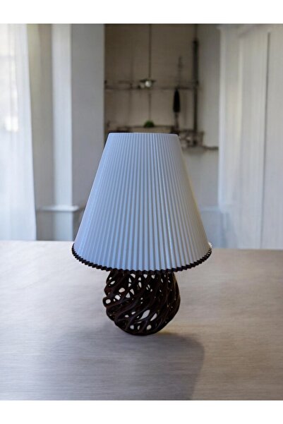 N NOXXO Twister Model Special Design Lampshade and Table Lamp Black