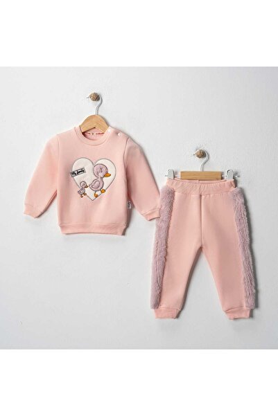 MyPrettyBaby Plush Duck Embroidered 3 Thread Baby Girl Bottom and Top Set