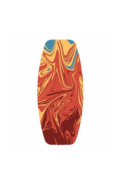 wudie Wooden Printed Balance Board Rocket Balance Board Rocket Gym Board