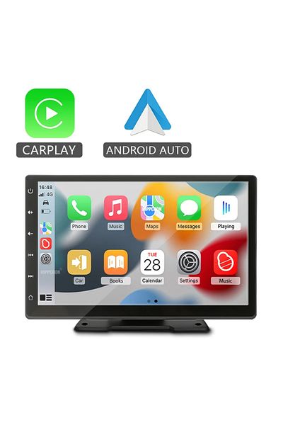 hippcron 9inch 9 Inch Car Radio Multimedia Video Player Carplay Android Auto Ips Touch Screen Aux Input Bluet