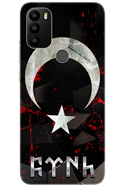 General Mobile GM 21 PLUS (G510/G511) Uyumlu Kılıf Desenli Silikon Ay Yıldız ...