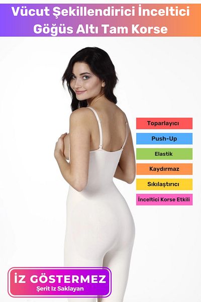 Floranova Body Shaping Firming Non-Marking Non-Slip Recovery Support Underbust Full Corset
