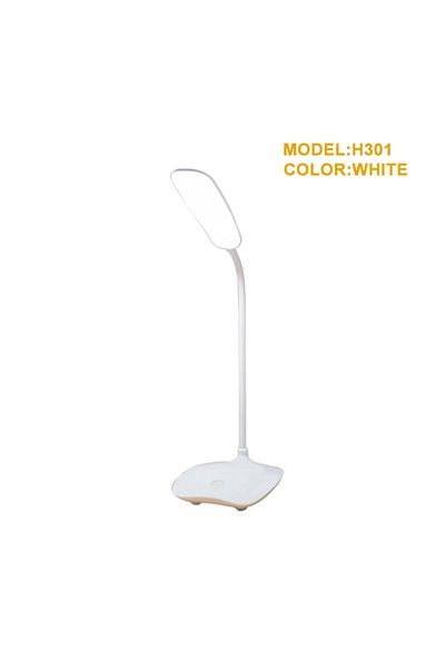 Choice White H301 LED Desk LampsTable Lamp Folding Eye Protection Reading Light Dimmable Touch Switch Type-