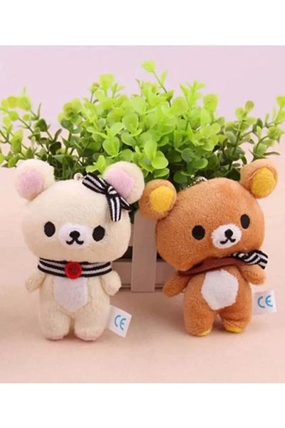 Choice Set New Scarf Rilakkuma Plush Doll Kawaii Anime Brown Bear Pelcuhe Stuffed Bear Toys Cute Couple Toy