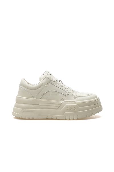 Lufian Darla Pantofi sport casual din piele naturală pentru femei 25 ani 121230020   Z alb