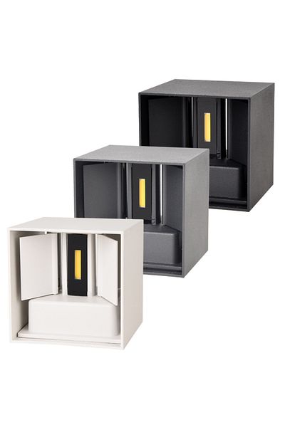 Choice Cool White(5500-7000K) 12W White body 6W/12W LED Wall Light Outdoor Waterproof IP65 Porch Garden Wal