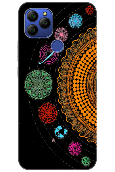 General Mobile GM 21 (G310/G311) Uyumlu Kılıf Desen Baskılı Silikon Gezegenle...