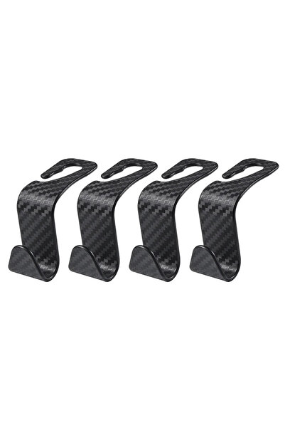 Choice 4PCS A type 4PCS Car Hidden Seat Hook Multi-Purpose Carbon Fiber Texture Car Seat Back Creative Mult