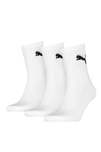 Puma Unisex sports socks, 3 pairs - short crew socks, tennis socks, plain