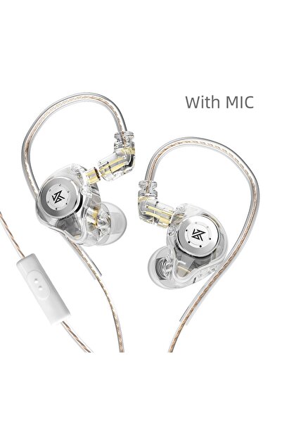 Choice سماعات أذن EDXProSilver MIC KZ EDX PRO الديناميكية عالية الدقة وسماعات...
