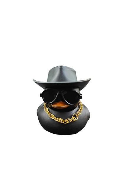Choice Black 1pc Cool Cowboy Hat Duck Car Decoration Rearview Mirror Decoration
