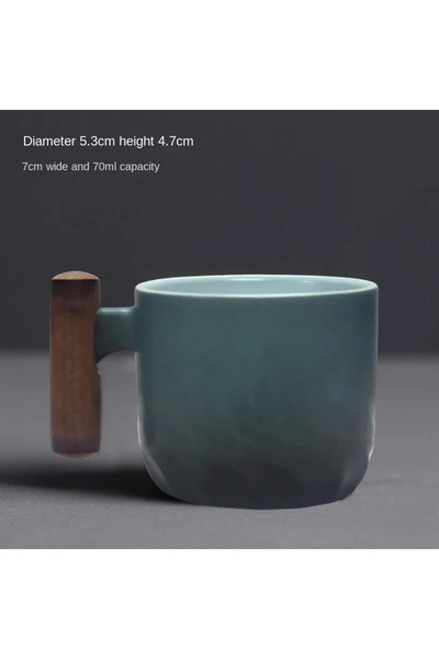 Choice 70ml C 70ML Office Water Cup Filter Tea Mug Ceramic Coffee Cup Wooden ...
