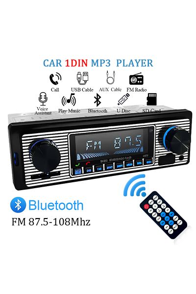 SINOVCLE Car 1 DIN Radio 1 DIN Stereo Digital Car Bluetooth FM Audio Music USB / SD with In Dash ...