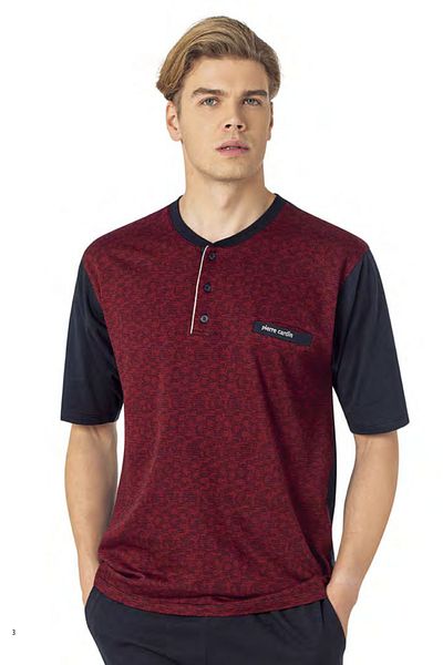 Pierre Cardin Men's Jacquard 3 Piece Dowry Boxed Pajama Set