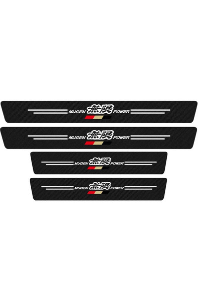 Choice ملصق حماية عتبة باب السيارة من ألياف الكربون شريط زخرفي لسيارة هوندا م...