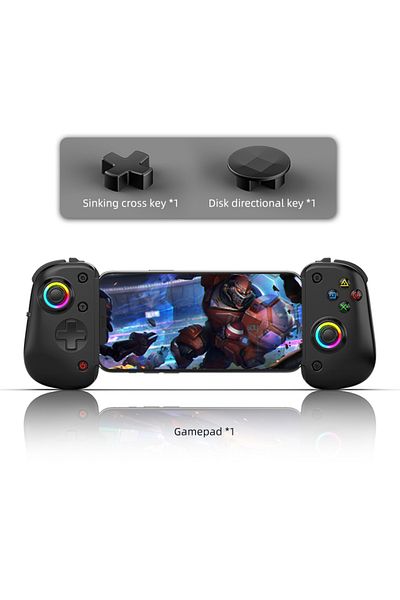 VILCORN black D8Pro RGB Tablet Game Controller FPS Mobile Gamepad For Switch Android ios PS3 PS4 PC Hall Tri