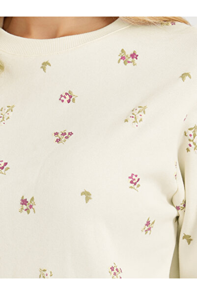 Styli Floral Print Regular Fit Sweatshirt