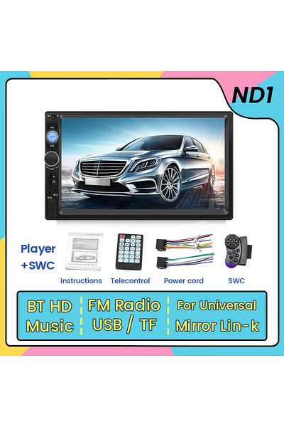 Choice ND1 Player SWC MEKEDE 2 Din MP5 Player Car Radio For Universal Autoradio Multimedia Player 2DIN Auto
