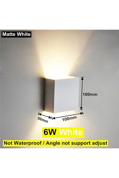 Choice Warm White (2700-3500K) Indoor 6W 6W/12W LED Wall Light Outdoor Waterproof IP65 Porch Garden Wall La