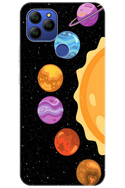 General Mobile GM 21 (G310/G311) Uyumlu Kılıf Desen Baskılı Silikon Gezegenle...